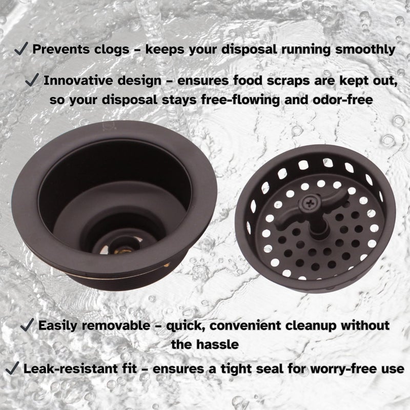 Westbrass D213-12 3-1/2" Wing Nut Twist Style Large Kitchen Sink Basket Strainer, Oil Rubbed Bronze - Image 5